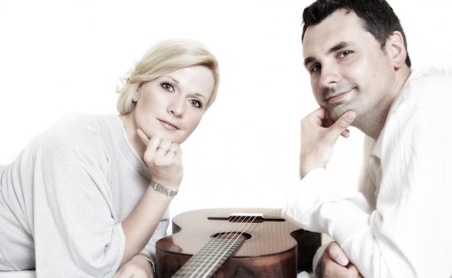 Duo Klavitarre members, Jolanta and Maciej Ziemski.